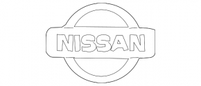 Эмблема значок "NISSAN" двери багажника Nissan Pathfinder 13-20