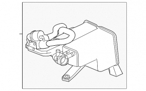 Recipientul cu absorbant de cărbune Porsche Cayenne 958 11-17 Hybrid