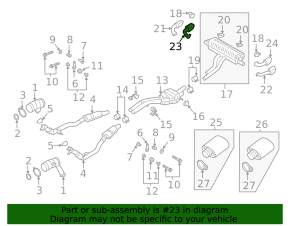Ornament țeavă eșapament dreapta interioară pentru Porsche Cayenne 19-23 cromat