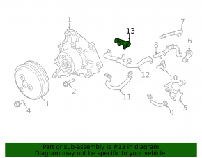 Flanșă sistem de răcire Land Rover Range Rover Velar 18-26 2.0T