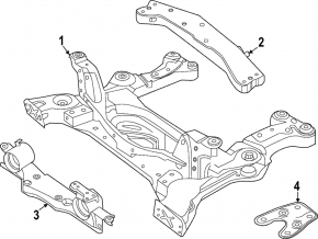 Подушка переднего двигателя передняя Volkswagen ID.4 21-22