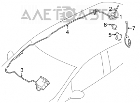 Антенна радио шток Nissan Leaf 11-17
