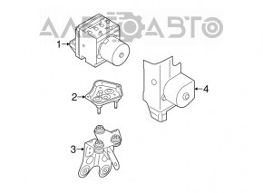Кронштейн ABS VW CC 08-17