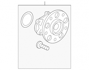 Ступица задняя левая Honda Civic 11-15 Rear disc brakes