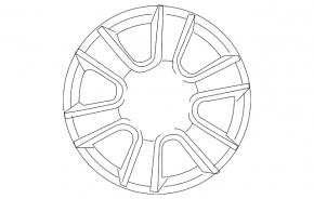 Диск колесный R17 5x114.3 Lexus RX330 03-09 бордюрка, под покрас