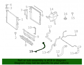 Патрубок системы охлаждения Mercedes W167 GLE 350 20-23