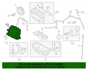 Масляный насос ДВС Ford Escape 13-19 1.6T