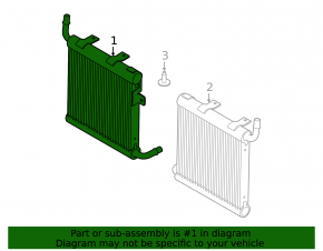 Radiator suplimentar dreapta pentru Land Rover Range Rover Velar 18-25 2.0T, 3.0T, 5.0T, MHEV