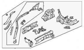Partea din față dreapta a Ford Escape MK4 20-22 tip 1