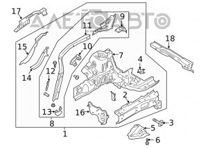 Четверть передняя правая Ford Escape MK4 20-22 тип 1