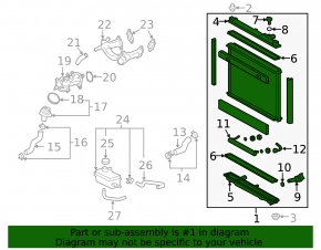 Radiator de răcire apă pentru Lexus LS460 07-12
