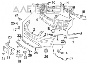 Cadru grilă stânga pentru faruri de ceață Mercedes W164 ML