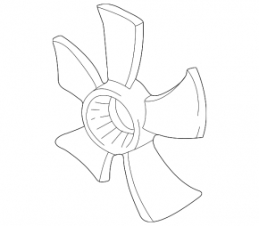 Крыльчатка вентилятора охлаждения левая Acura MDX 07-13