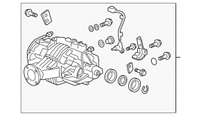 Задний дифференциал редуктор Acura MDX 14-15