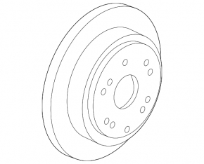 Placă de frână spate stânga Acura MDX 07-13 335/11mm