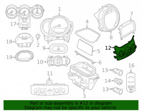 Управление климат-контролем Mini Cooper F56 3d 14-23 manual без подогрева