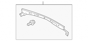 Накладка двери багажника верхняя Acura MDX 14-20 на кузове