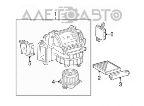 Amplifier assy, air conditioner Toyota Highlander 08-10