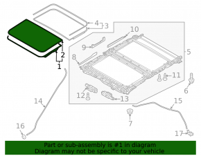 Стекло панорамы переденее Mazda CX-50 23-26
