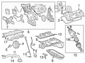 Шкив коленвала Toyota Avalon 13-18 3.5 2GR-FE
