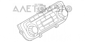 Управление климат-контролем VW Jetta 11-13 USA dual zone с подогревом