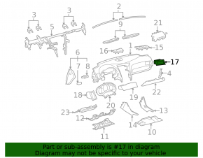 Дефлектор воздуховода правый Lexus GS300 GS350 GS430 GS450h 06-11 коричневый