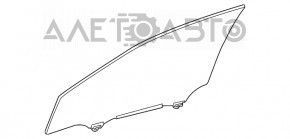 Стекло двери передней левой Lexus RX350 RX450h 10-15 триплекс, царапины