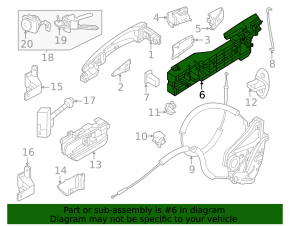 Механизм ручки двери передней правой Nissan Ariya 23-26