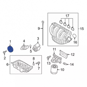 Шкив коленвала Ford Ecosport 18-22 2.0