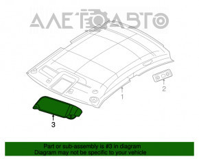 Козырек левый Chrysler 300 11-13 черн