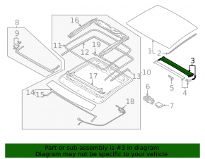 Cortină trapă Audi A3 22-26, gri