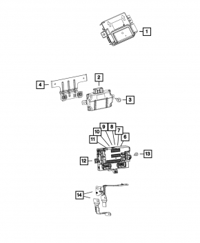 Body Control Module Jeep Cherokee KL 14-15
