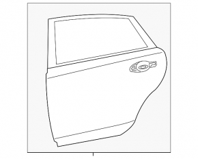 Дверь голая задняя левая Nissan Altima 13-18