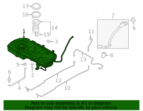 Топливный бак Mini Cooper Countryman R60 10-16