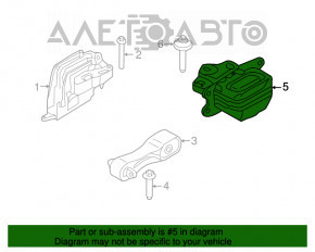 Подушка двигателя правая Mini Cooper F56 3d 14- 1.5t акпп