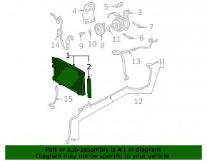Radiatorul condensatorului de aer condiționat pentru Lexus RX300 RX330 04-06