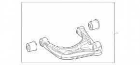 Рычаг нижний под пружину задний левый Mercedes W167 GLE 350 450 20-26