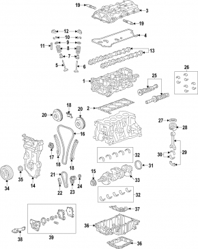 Головка блока цилиндров в сборе Chevrolet Impala 14-20 2.5