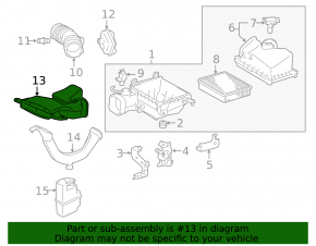 Воздухоприемник Toyota Avalon 13-18 3.5