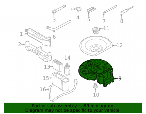 Пенопласт под инструмент Audi A6 C7 12-18