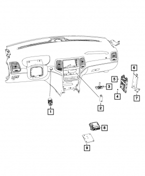 Body Controller Module Jeep Grand Cherokee 14-15