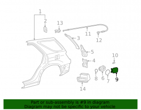 Лючок бензобака Lexus RX300 98-03