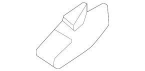 Накладка салазок заднего левого сиденья (2 ряд) задняя левая Kia Sorento 21-26 HEV, PHEV черная, сломано крепление, царапины