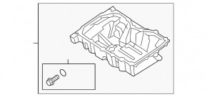 Поддон масляный Ford Edge 15-18 2.0T