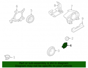 Пищалка передняя левая Ford Mustang mk6 15-23