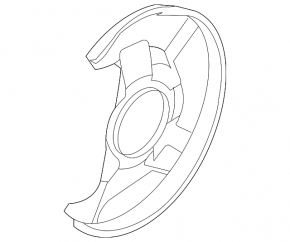 Кожух тормозного диска передний правый Mazda CX-7 06-12