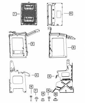 Блок ECU компьютер двигателя Jeep Compass 11-11 2.4