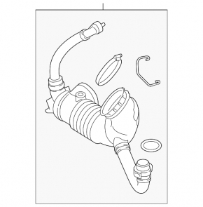 Conductă de aer pentru BMW 3 F30 12-18 2.0L diesel turbo