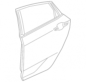 Дверь голая задняя правая Honda Civic X FC 16-21 4d