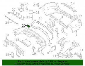 Заглушка буксировочного крюка заднего бампера Mercedes W166 ML 12-15 AMG pkg